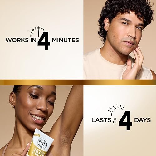 SoftSheen-Carson Magic Razorless Shaving Cream, Depilatory Hair Removal Cream, Works in 4 Minutes for Coarse, Curly Hair, 6 Oz - Image 4