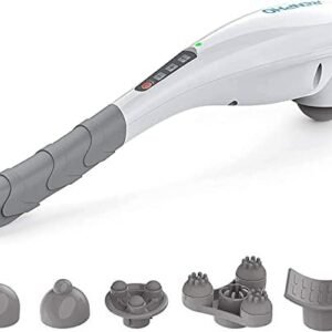 RENPHO Rechargeable Handheld Back Massager, Cordless Electric Neck Massage Tool for Shoulder, Foot, Leg, Calf, Gifts for Women and Men