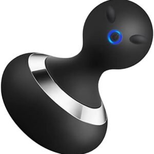 Cordless Electric Massager with 10 Powerful Vibrations, Rechargeable Handheld Neck Massager (Black)