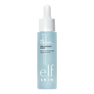 e.l.f. SKIN Holy Hydration! Triple Bounce Serum, 1.7% Hyaluronic Acid Serum For Plump, Bouncy Skin, Moisturizing & Hydrating, Vegan & Cruelty-Free