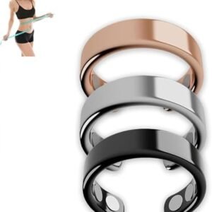 Magnetic Rings for Women, Auvulis Migraine Ring, Anti Snoring Ring, Lymphatic Magnetic Therapy Ring, Adjustable Fatigue Relief Sleep Aid Magnetic Acupressure Rin (3PCS)