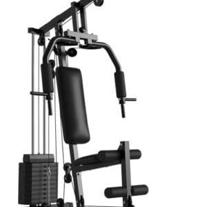 Multifunctional Home Gym Machine - Full Body Workout Station with 100LB Weight Stack, LAT Pulldown, Chest Press & Leg Extension, Compact Strength Training Equipment for Home Use