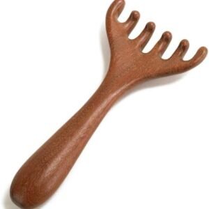 Wooden Scalp Massager, Hand Held Foot Massage Tool, Neck Massage Tool, Foot Leg Massager - Sandalwood