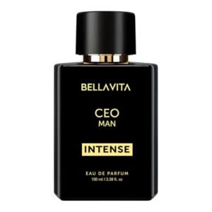 BellaVita Luxury CEO Man INTENSE Eau De Perfume for Men (3.4 fl.oz) | Long-Lasting Mens Cologne with Bergamot, Lavender, Orchid & Musk | Bold & Woody Gift Perfume Cologne for Men | Vegan CEO Fragrance