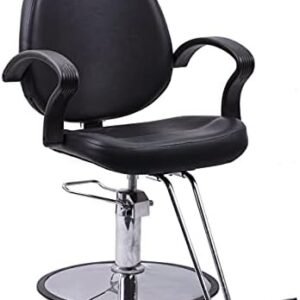 Hair Beauty Salon Equipment Black Hydraulic Barber Styling Chair