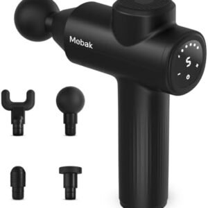 Mebak 7 Massage Gun, Massage Gun Deep Tissue for Pain Relief, Muscle Massager for Home, Office & Gym, 5 Speed Levels