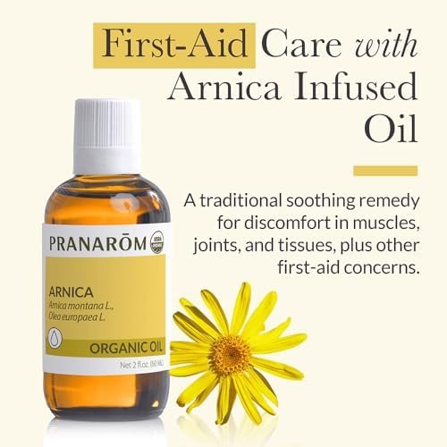 Pranarom - USDA Certified Organic French Arnica Virgin Plant Oil - 2 fl oz Glass Bottle - Massage Oil for Body, Relaxing, Soothing for Joints & Muscles - Image 3