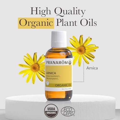 Pranarom - USDA Certified Organic French Arnica Virgin Plant Oil - 2 fl oz Glass Bottle - Massage Oil for Body, Relaxing, Soothing for Joints & Muscles - Image 4
