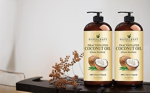 Handcraft Blends Fractionated Coconut Oil - 16 Fl Oz - 100% Pure and Natural - Premium Grade Carrier Oil for Skin, Hair and Body - Massage - Hair Tonic - Image 7