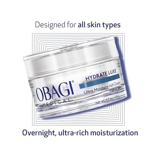 Obagi Hydrate Luxe Ultra-Rich Moisturizer – Non-Comedogenic with Tara Seed Extract and Biomimetic Peptides – Night Face Cream for Dry, Sensitive, or Aging Skin - Image 3