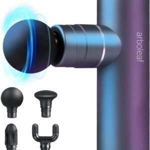 arboleaf Massage Gun Deep Tissue, Full-Metal Electric Portable Hand Held Massager Gun for Back, Body Sore Muscles, Pain Relief, Gifts, Office, Home, Athletes