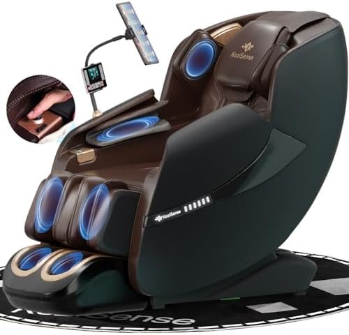2025 Massage Chair Full Body, Zero Gravity SL-Track Shiatsu Massage Recliner Chair with Heat, AI Control, Body Scan and Calfrest Extension