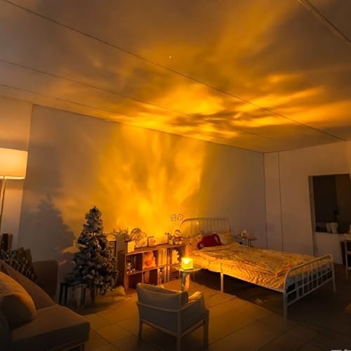 Ocean Wave Projector Light, 16-Color Luminorthe Cube Lamp & App Remote, 3D Holographic Water Ripple Romantic Ambient Lighting for Child's Room, Meditation Relaxation, Night Light - Image 5