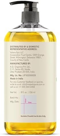 MAJESTIC PURE Coconut Massage Oil for Massage Therapy - Refreshing, and Relaxing - Natural Oils - for All Skin Types - Men and Women - 8 fl oz - Image 2