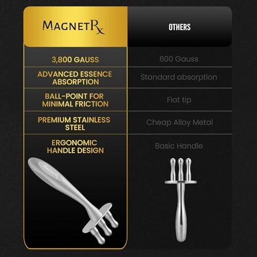 MagnetRX® Magnetic Therapy Massage Fork – Multi–Functional Magnetotherapy Pen for Emotion Code Magnets, Meridian Massage Tool & Body Healing Magnets – Magnetoterapia Fisioterapia Portatil Aparatos - Image 7