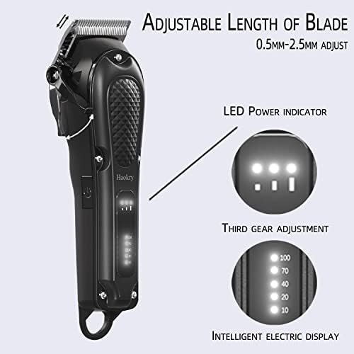 Hair Clippers for Men Professional - Cordless&Corded Barber Clippers for Hair Cutting & Grooming Rechargeable Beard Trimmer - Image 7