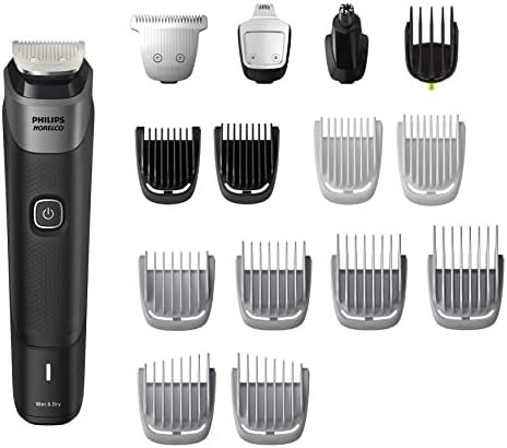 Philips Norelco Multigroom Series 5000 18 Piece, Beard Face, Hair, Body and Intimate Hair Trimmer for Men - NO BLADE OIL MG5910/49 - Image 15