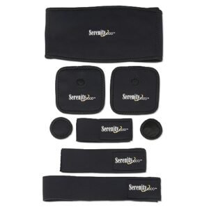 SERENITY2000 Full Body Magnetic Vitality Set for Pain Relief, Reduce Inflammation, Improve Circulation – Eight-Piece Set (Large/XL - waist up to 45")