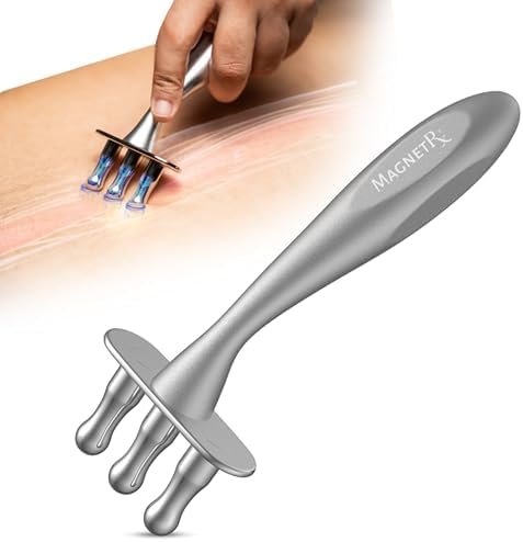 MagnetRX® Magnetic Therapy Massage Fork – Multi–Functional Magnetotherapy Pen for Emotion Code Magnets, Meridian Massage Tool & Body Healing Magnets – Magnetoterapia Fisioterapia Portatil Aparatos