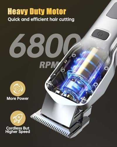 Romanda Clippers and Trimmers Set, Hair Clippers for Men Cordless,Mens Clippers and Grooming Set,Barber Clippers Set - Image 6