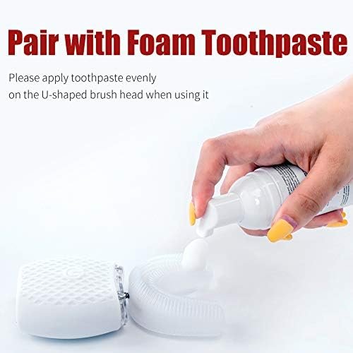 Ultrasonic Toothbrush for Adults - Automatic Electric Toothbrush with Soft Bristles Rechargeable Portable Waterproof Design 30s Timer, Wireless Charging Dual-Use for Travel & Home (White) - Image 4