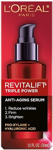 L'Oreal Paris Revitalift Triple Power Anti-Aging Concentrated Face Serum, Hyaluronic Acid and Pro-Xylane, Reduces Wrinkles 1 oz - Image 2