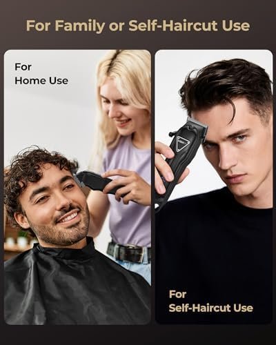 Electric Hair Clippers for Men, Cordless Clipper and Trimmer Set, Clippers for Hair Cutting Kit with Long Battery Life, Hair Grooming Trimmer for Family Kids and Self-Haircut Use - Image 6