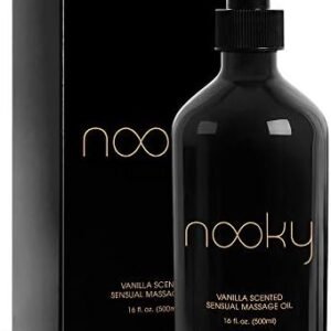 Nooky Vanilla Massage Oil with Fractionated Coconut Oil.16 Ounce