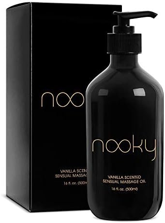 Nooky Vanilla Massage Oil with Fractionated Coconut Oil.16 Ounce