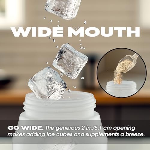 Cannon Sports 1 Liter Sports Water Bottle, BPA-Free, 34 Oz Capacity, Large Mouth, 2 lids (Straw and Squeeze), Great For Helmet Sports Such As Hockey, Lacrosse, Football, Boxing (2 Pack) (Clear) - Image 3