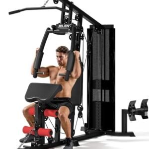 Home Gym, Multifunctional H11 Home Gym Equipment, Workout Station with 150LBS Weight Stack, Exercise Equipment with Pulley System for Full Body Training