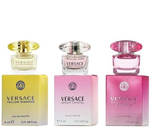 Versace Perfume Gift Set for Women – Mini Variety Gift Set Trio Collection – Absolu, Bright Crystal, Yellow Diamond - Image 5