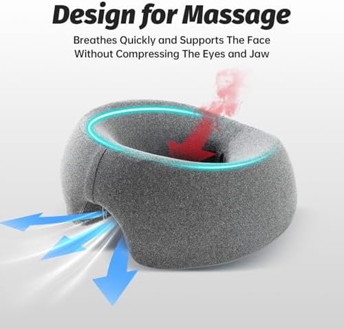 Face Down Pillows for Massage Table, Massage Headrest for Bed, Face Cradle for Spa, BBL Pillow After Surgery Post Eye Surgery Recovery & Vitrectomy Recovery Equipment Removable Cover Grey - Image 5