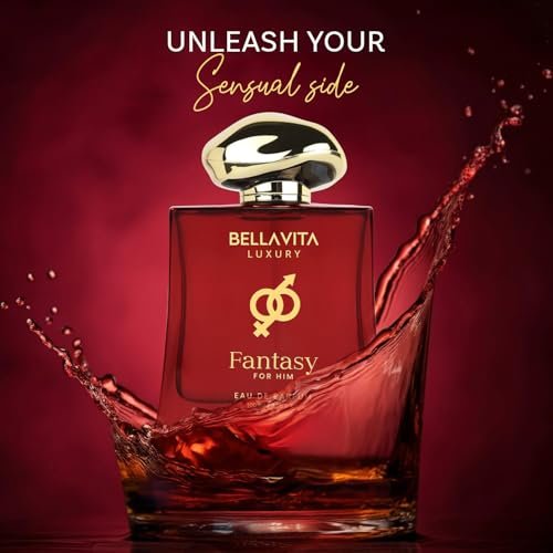 BELLAVITA Luxury Mood Collection FANTASY Perfume for Men 100ml | Pheromone Inspired Technology Long Lasting Fragrance | Notes of Orange, Vetiver and Saffron | Floral, Spicy Premium Fragrance - Image 4