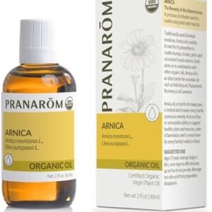 Pranarom - USDA Certified Organic French Arnica Virgin Plant Oil - 2 fl oz Glass Bottle - Massage Oil for Body, Relaxing, Soothing for Joints & Muscles
