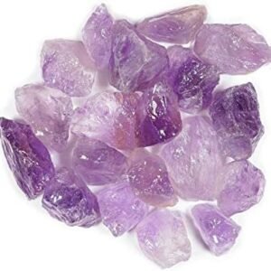 Crystal Allies 3 Pound Bulk Rough Amethyst Reiki Crystal Healing Stones Large 1" from Madagascar