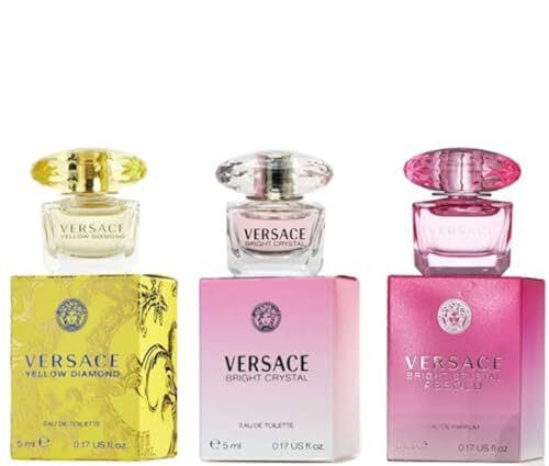 Versace Perfume Gift Set for Women – Mini Variety Gift Set Trio Collection – Absolu, Bright Crystal, Yellow Diamond - Image 7