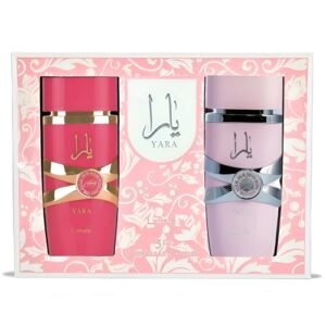 Lattafa 2 Piece Gift Set (Yara EDP 3.4 Fl Oz + Yara Candy EDP 3.4 Fl Oz)