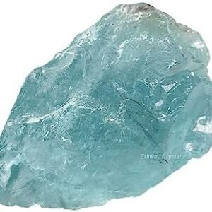 Aquamarine Raw Crystals, Large 1.25-2.0" Healing Crystals Natural Rough Stones Crystal for Tumbling, Cabbing, Fountain Rocks, Decoration, Polishing, Wire Wrapping, Wicca & Reiki
