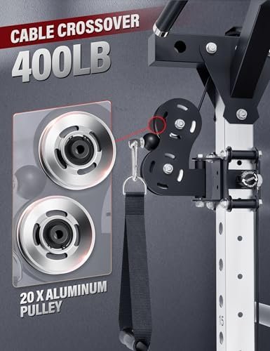 Major Fitness Drone2 Advanced Training Smith Machines– All-in-One Home Gym Squat Rack with Aluminum Pulley Set , Weight Bar, Dual LAT Pull-Down Systems & Cable Crossover Machine for Full-Body Workouts - Image 3