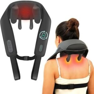 Snailax Cordless Neck Shoulder Massager with Heat for Pain Relief Deep Tissue, Upgarded 4D Kneading, Shiatsu Back Neck Massager Pillow for Neck, Shoulders Back, Gifts for Men Women Mom Dad