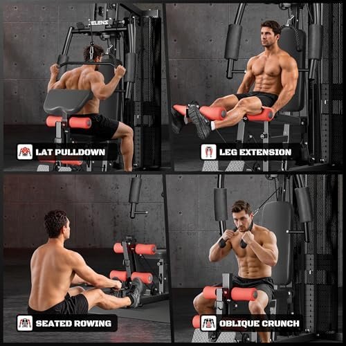 Home Gym, Multifunctional H11 Home Gym Equipment, Workout Station with 150LBS Weight Stack, Exercise Equipment with Pulley System for Full Body Training - Image 3