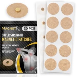 MagnetRX® Magnetic Acupressure Patches - 3,500 Gauss Ultra Strength Healing Magnets for The Body - Acupressure Magnets Patch (20 Pack)