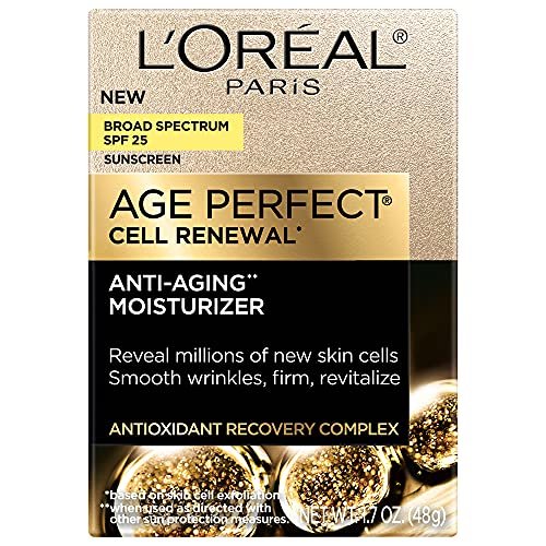 LOreal Paris Age Perfect Cell Renewal Anti-Aging Day Moisturizer with Broad Spectrum SPF 25 Sunscreen, Antioxidants, and Vitamin E 1.7oz - Image 2