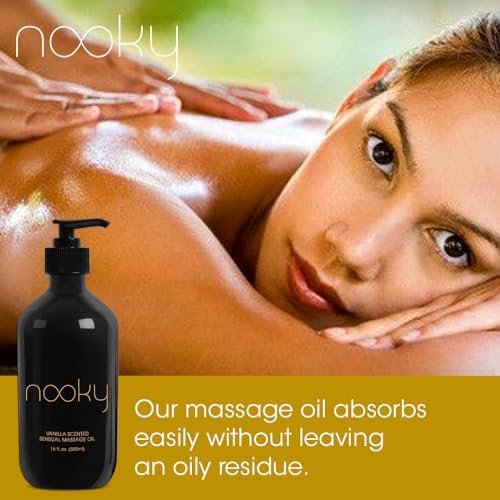 Nooky Vanilla Massage Oil with Fractionated Coconut Oil.16 Ounce - Image 3
