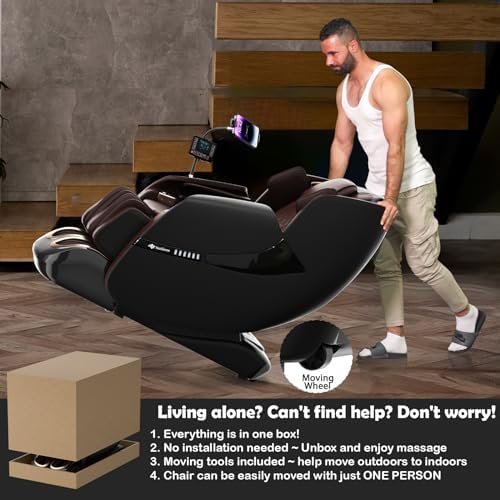 2025 Massage Chair Full Body, Zero Gravity SL-Track Shiatsu Massage Recliner Chair with Heat, AI Control, Body Scan and Calfrest Extension - Image 8