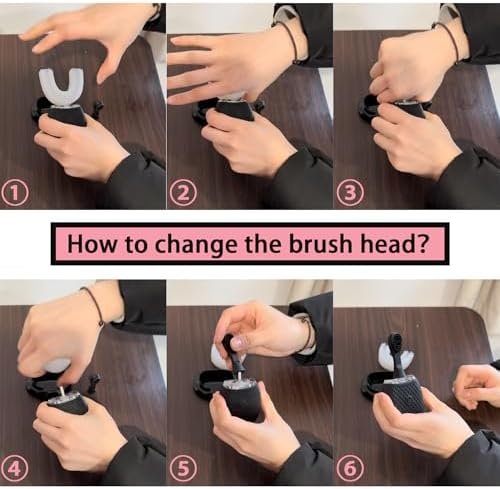 Ultrasonic Toothbrush for Adults - Automatic Electric Toothbrush with Soft Bristles & 30s Timer Rechargeable Portable Design with Wireless Charging Waterproof & Washable for Travel & Home Use (Black) - Image 7