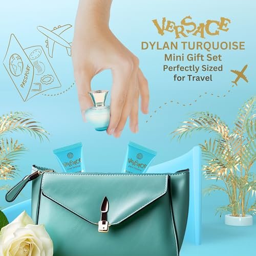 Versace Dylan Turquoise Womens Mini Perfume Trio Gift Set - Image 6