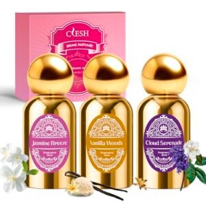 Body Spray for Women, Fragrance Mist, 3 Pack Travel Size Set, 60ml/2.1 fl oz, Vanilla Woods, Cloud Serenade, Jasmine Breeze