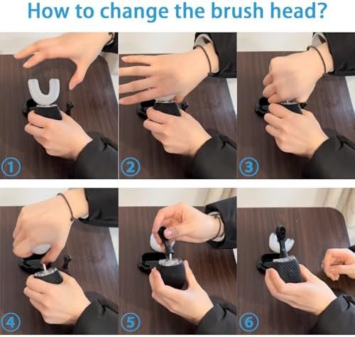 Ultrasonic Toothbrush for Adults - Automatic Electric Toothbrush with Soft Bristles Rechargeable Portable Waterproof Design 30s Timer, Wireless Charging Dual-Use for Travel & Home (White) - Image 7